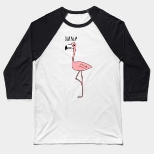 Funny yoga flamingo Baseball T-Shirt